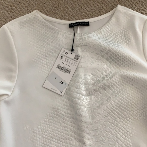 Zara Embossed Tshirt Dress - Picture 2 of 4